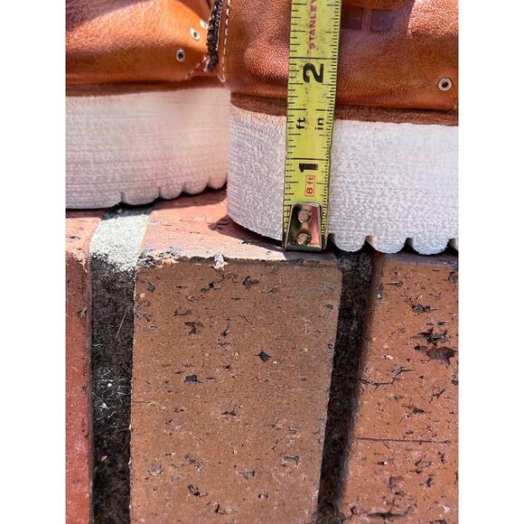 Bed Stu Soni Distressed Leather Zip Up Soni Platform Gladiator Sandal Size 9. - Picture 17 of 17